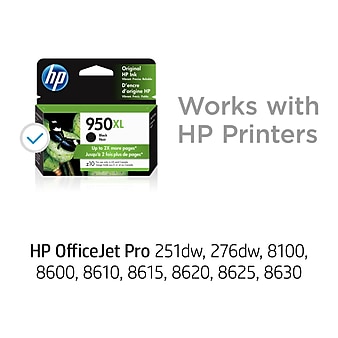 HP 950XL Black High Yield Ink Cartridge (CN045AN#140)