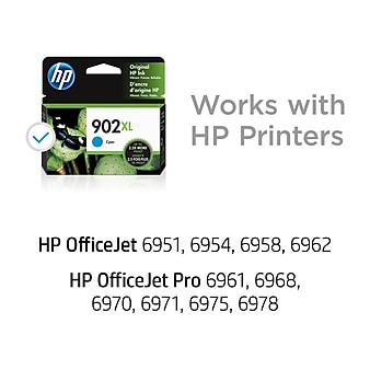 HP 902XL Cyan High Yield Ink Cartridge (T6M02AN#140)
