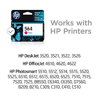 HP 564 Magenta Standard Yield Ink Cartridge (CB319WN#140)