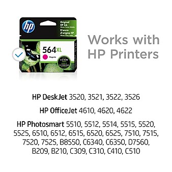 HP 564XL Magenta High Yield Ink Cartridge (CB324WN#140)