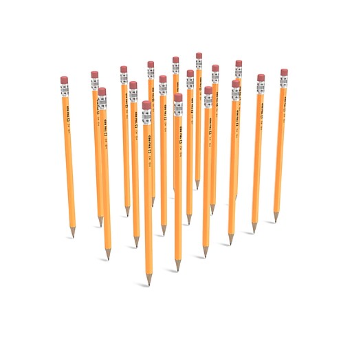TRU RED™ PreSharpened Wooden Pencil, 2.2mm, 2 Medium Lead, 48/Pack