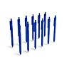 TRU RED Ballpoint Gripped Retractable Pen, Medium Point, 1.0mm, Blue~#|#~s1197277_sc7