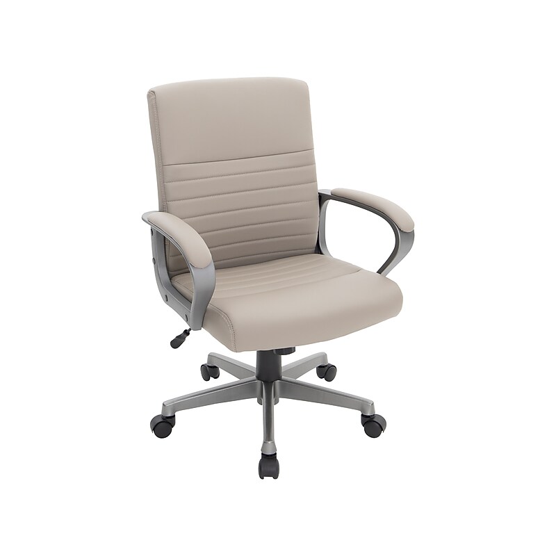 Staples Tervina Ergonomic Luxura Swivel Manager Chair, Taupe (56905V-CC) image 1