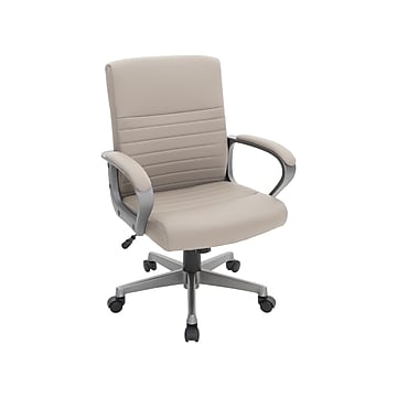 Staples Tervina Luxura Mid-Back Manager Chair, Taupe (56905V-CC)