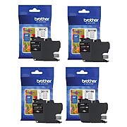 Brother LC3011 Black, Cyan, Magenta, Yellow, Standard Yield Ink, 4/Pack
