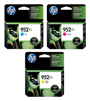 HP 952XL Cyan/Magenta/Yellow High Yield Ink Cartridge, 3/Pack (N9K27ANXL3PK-VB) Sansujyuku sansujyuku.com