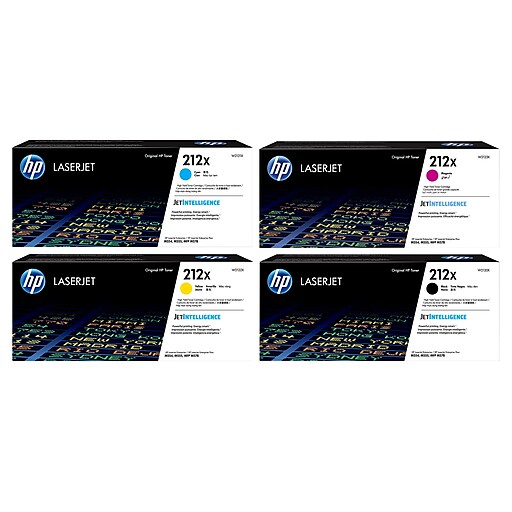 HP 212X Black/Cyan/Magenta/Yellow High Yield Toner Cartridge