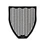 Coastwide Professional™ Urinal Floor Mat, 17.5" x 20.5", Black, 6/Carton (CW24767)~#|#~s1197892_sc7