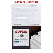 2021-2022 Staples® Academic 5.5" x 8.5" Weekly & Monthly Refill (TR22764-21)