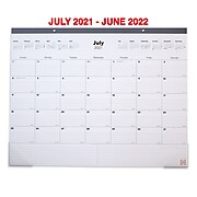 2021-2022 TRU RED™ Academic 22" x 17" Monthly Calendar, Gray (TR59496-21)