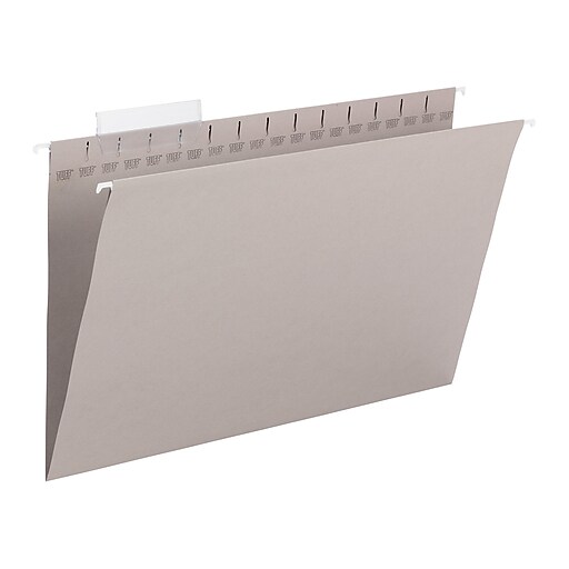 Smead TUFF Recycled Hanging File Folder, 3Tab Tab, Legal Size, Steel