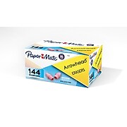 Paper Mate Arrowhead Erasers, Pink, 144/Box (73015)