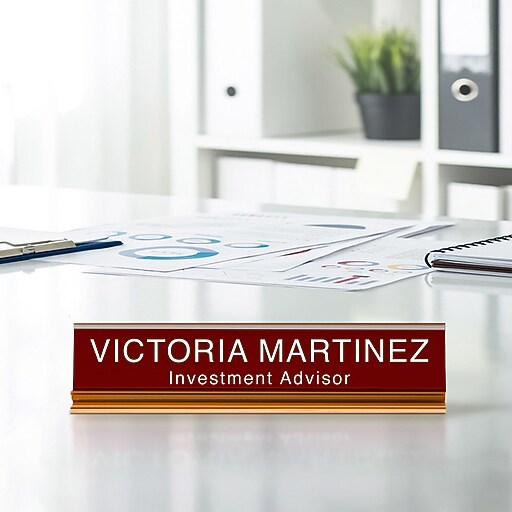 Custom Engraved Desk Name Plates by Staples® Print Services Staples