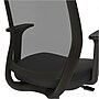 Staples Essentials Fabric Drafting Stool with Backrest and Footrest, Black (UN59384)~#|#~s1198886_sc7
