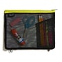 Five Star Zipper Mesh Pouch, Black/Gray/Green/Yellow/Red/Blue/Pink (50782)~#|#~s1199289_sc7