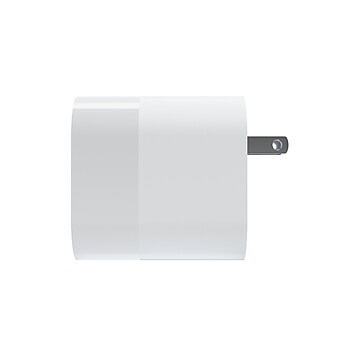 NXT Technologies™ Universal 2-Port USB-C and USB-A Phone Charger, White (NX54348)