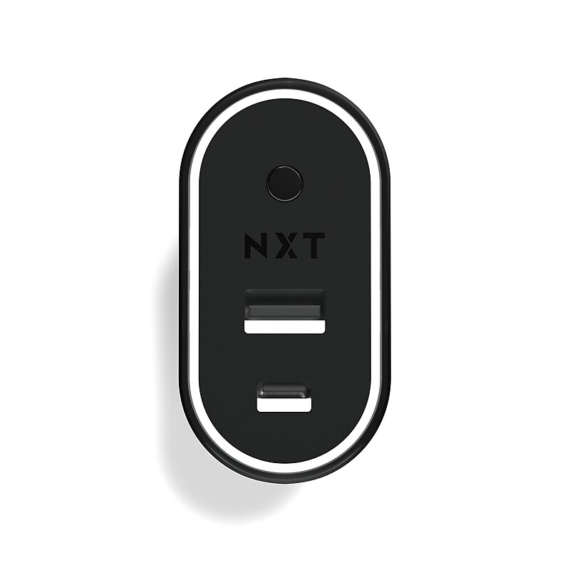 NXT Technologies™ Universal 2-Port USB-C and USB-A Phone Charger, Black (NX54344) image 1