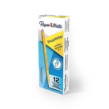 Paper Mate Sharpwriter Mechanical Pencil, 0.7mm, #2 Medium Lead, Dozen (3030131/3030131C)
