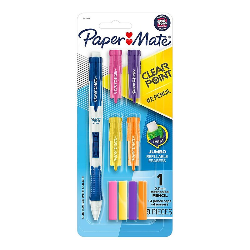 Paper Mate Clearpoint Mix & Match Mechanical Pencil, 0.7mm, #2 Medium Lead (1887960) image 1