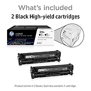 HP 312X Black High Yield Toner Cartridge, 2/Pack (CF380XD)