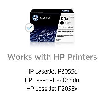 HP 05X Black High Yield Toner Cartridge (CE505X)
