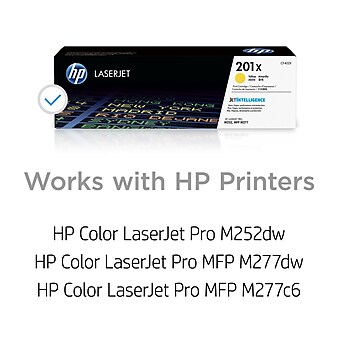 HP 201X Yellow High Yield Toner Cartridge (CF402X)