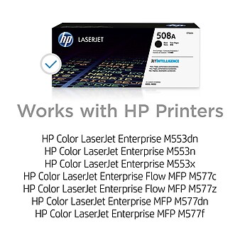 HP 508A Black Standard Yield Toner Cartridge (CF360A)