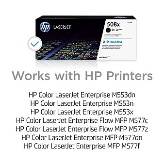 HP 508X Black High Yield Toner Cartridge (CF360X)