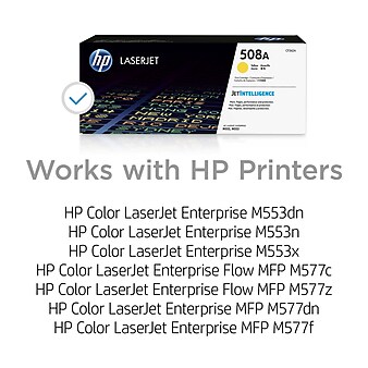 HP 508A Yellow Standard Yield Toner Cartridge (CF362A)