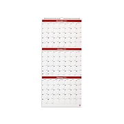 2022 TRU RED™ 27" x 12" Monthly Wall Calendar, Black/Red/White (TR53920-22)