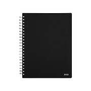 2022 TRU RED™ 8" x 11" Daily Appointment Book, Black (TR21487-22)
