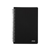 2022 TRU RED™ 5" x 8" Weekly & Monthly Planner, Black (TR21490-22)
