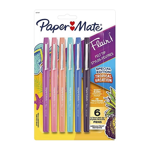 Paper Mate Flair Pens, Assorted Colors, Pack of 20 