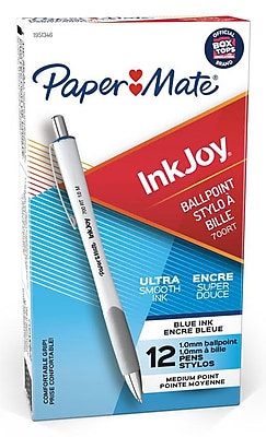 Paper Mate InkJoy 700 Kugelschreiber – 12er Pack In Rot | Mittlere Strichstärke, Dreikant-Form