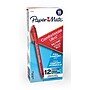 Paper Mate ComfortMate Ultra Retractable Ballpoint Pen, Medium Point, Red Ink, Dozen (6320187)~#|#~s1201230_sc7