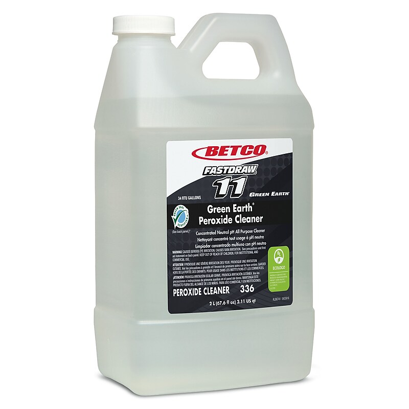 Betco Green Earth Peroxide Neutral pH All Purpose Cleaner, Fresh Mint, 67.6 Oz., 2/Carton (336B200) image 1