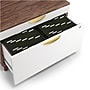 Union & Scale™ MidMod 2-Drawer Mobile Lateral File Cabinet, Letter/Legal, Lockable, 21.1"H x 29.4"W x 18.8"D, White/Espresso~#|#~s1201581_sc7