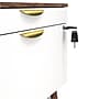 Union & Scale™ MidMod 2-Drawer Mobile Lateral File Cabinet, Letter/Legal, Lockable, 21.1"H x 29.4"W x 18.8"D, White/Espresso~#|#~s1201586_sc7