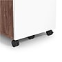 Union & Scale™ Essentials 2-Drawer Mobile Vertical File Cabinet, Letter/Legal, Lockable, 24.2"H x 15.5"W x 21"D, White/Espresso~#|#~s1201588_sc7