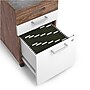 Union & Scale™ Essentials 2-Drawer Mobile Vertical File Cabinet, Letter/Legal, Lockable, 24.2"H x 15.5"W x 21"D, White/Espresso~#|#~s1201589_sc7