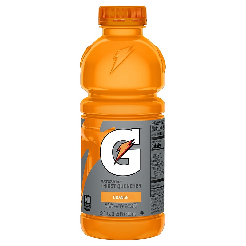 Gatorade Thirst Quencher Orange Liquid Sports Drink, 20 Fl. oz., 24/Carton (32867) image 1