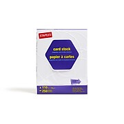 Staples 110 lb. Cardstock Paper, 8.5" x 11", White, 250 Sheets/Pack (49701)