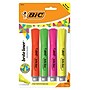 BIC Brite Liner Tank Highlighter, Chisel Tip, Assorted, 4/Pack (32318)~#|#~s1202406_sc7