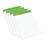 Sustainable Earth by Staples Easel Pads, 27" x 35", White, 50 Sheets/Pad, 4 Pads/Carton (17639)
