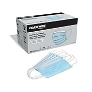 Coastwide Professional™ 3-ply Disposable Surgical Face Mask, Adult, Blue, 50/Box (CWASTM1)