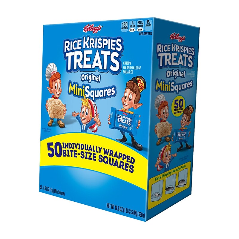 Rice Krispies Treats Marshmallow Cereal Bar, 0.39 oz., 50 Bars/Box (KEE12346) image 1