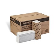 Coastwide Professional Recycled Multifold Paper Towel, 1-Ply White, 250 Sheets/Pack, 4000 Sheets/Carton (CW25384)