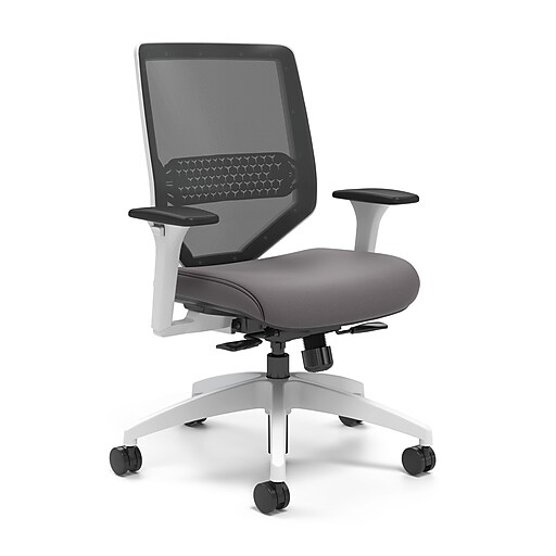 Union & Scale™ Lewis Mesh Back Computer and Desk Chair, Charcoal