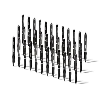 Sharpie S-Gel Retractable Gel Pen, Medium Point, Black Ink, 36/Pack (2096180)