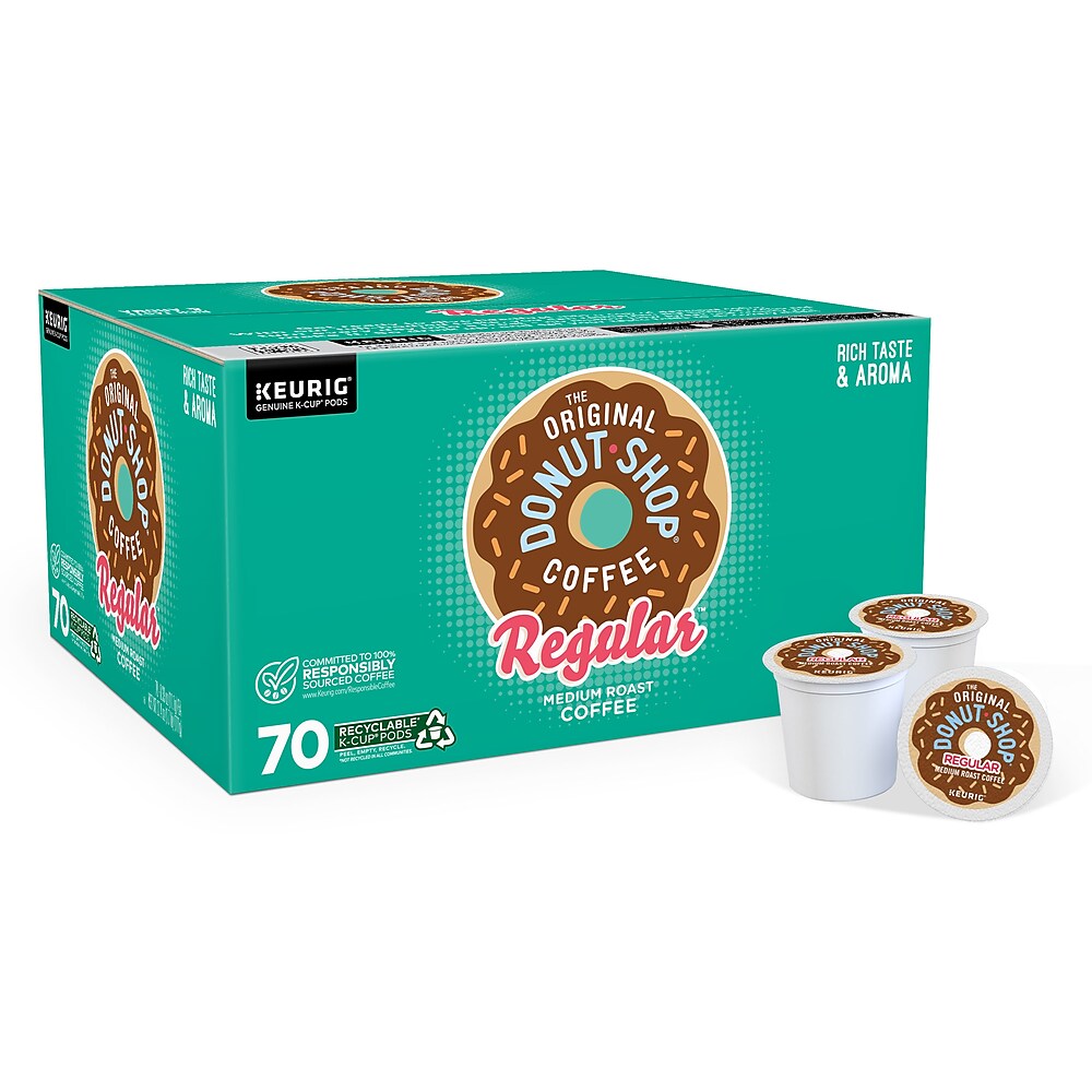 Green Mountain Coffee Roasters™ or The Original Donut Shop® K-Cup® pods, 70/pk